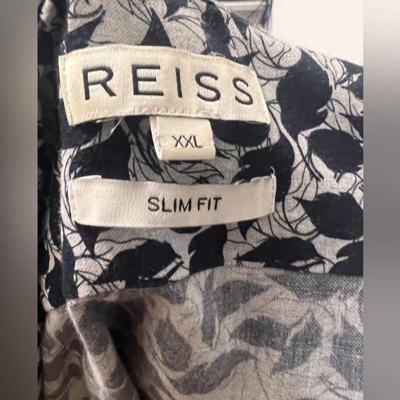 Reiss slim fit XXL pattern shirt long sleeves - Picture 3 of 3